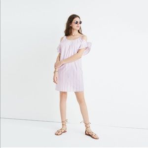 MADEWELL Rose cold shoulder dress 100% cotton L